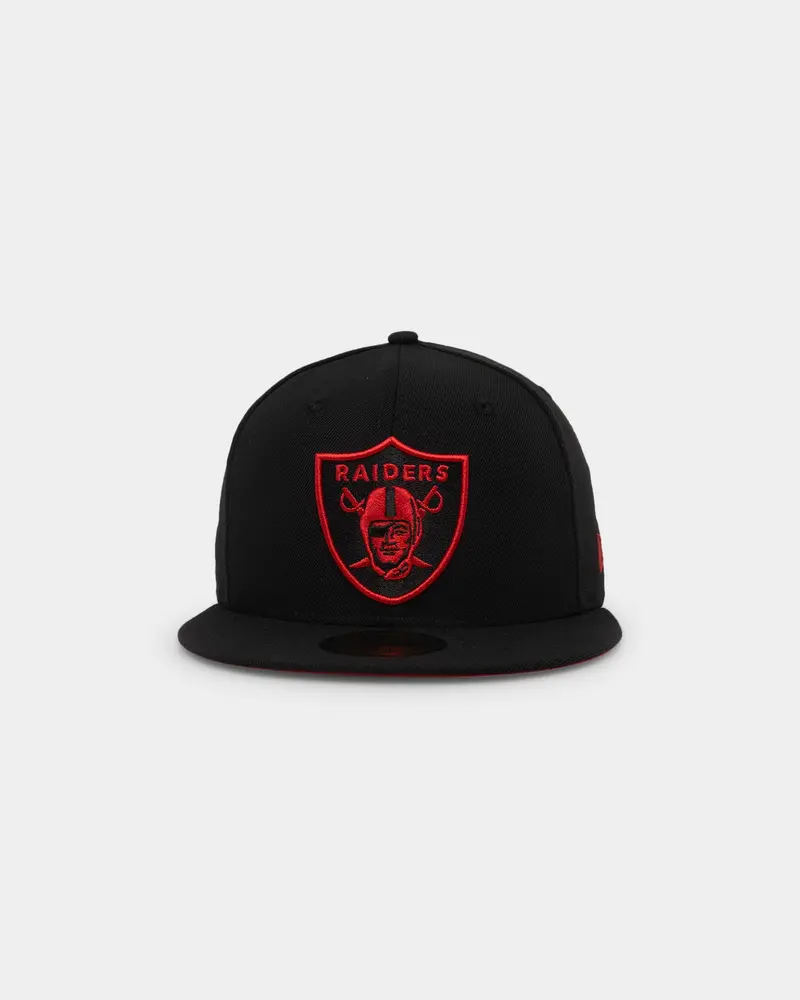 New Era Las Vegas Raiders "Scarlet Bottom" 59Fifty Fitted Black/Scarlet 1