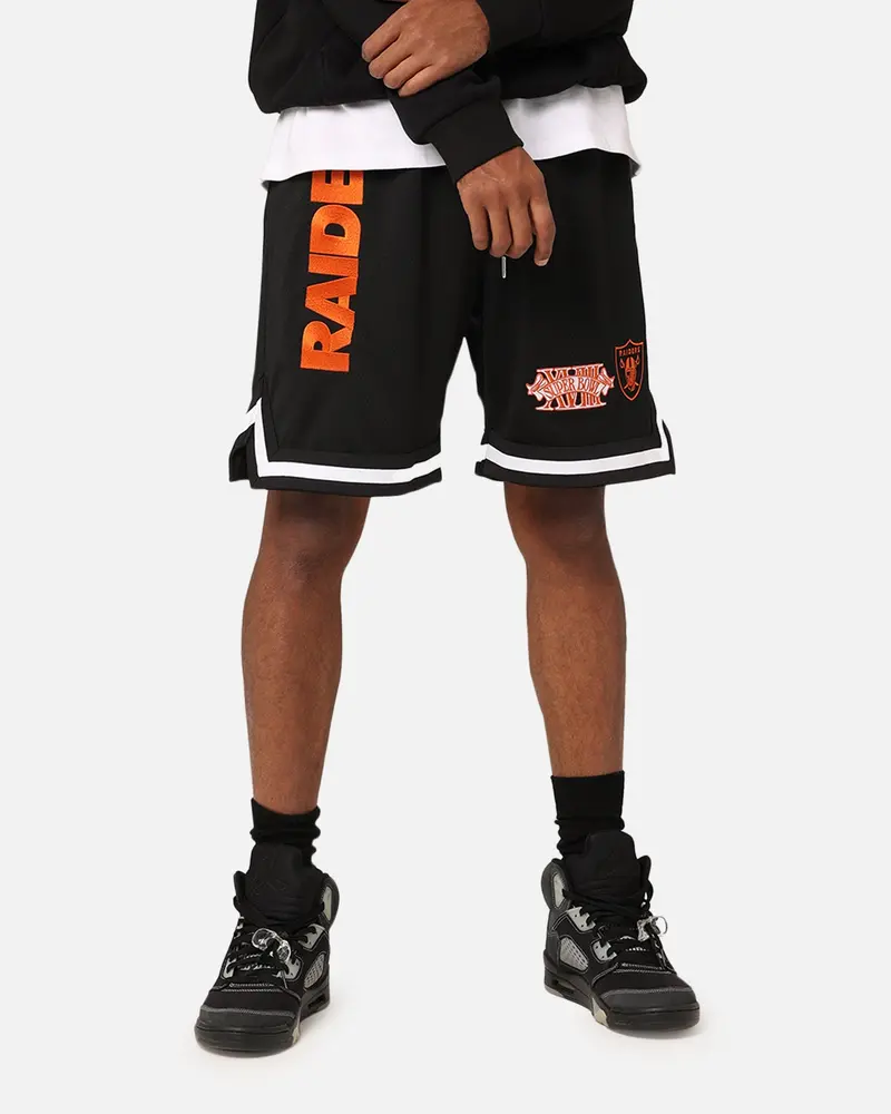 New Era Las Vegas Raiders 'Scary Nights' Mesh Shorts Black/Orange 1