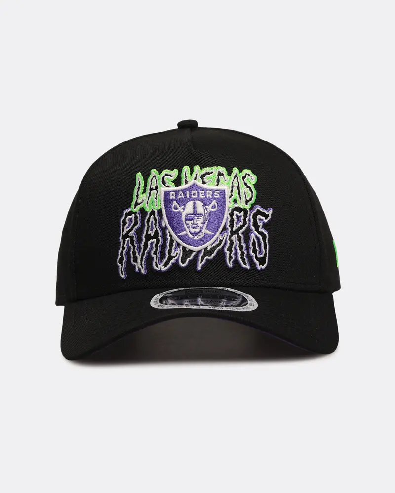 New Era Las Vegas Raiders 'Spooky Script' 9Forty A-Frame Snapback Black/Green/Purple 1