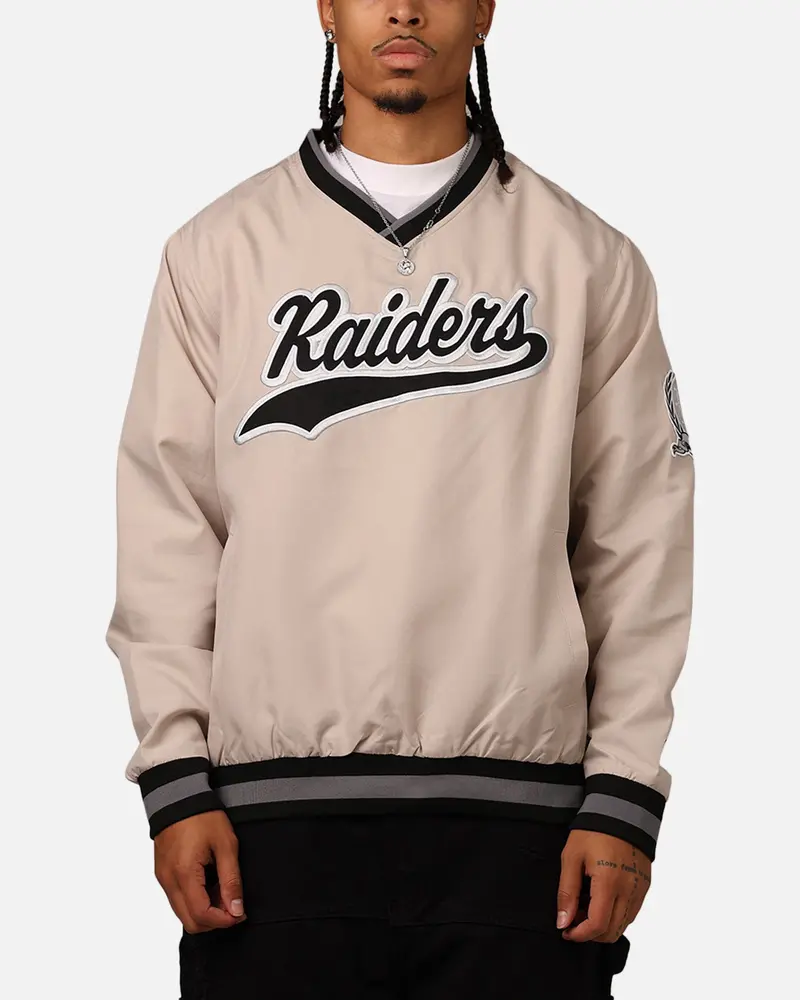 New Era Las Vegas Raiders Sports Classics Pullover Windbreaker Stone/Otc 1