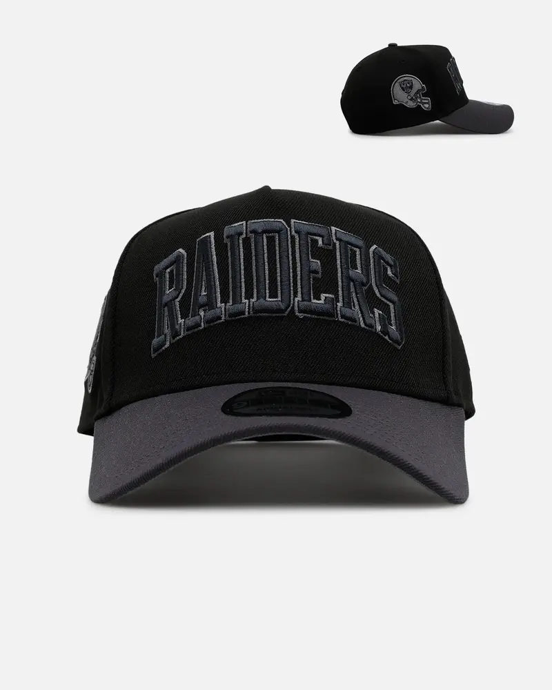 New Era Las Vegas Raiders 'Stealth' 9Forty A-Frame Snapback Black/Charcoal 1