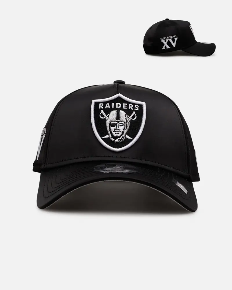 New Era Las Vegas Raiders 'Team Color Satin' 9Forty A-Frame Snapback Official Team Color 1