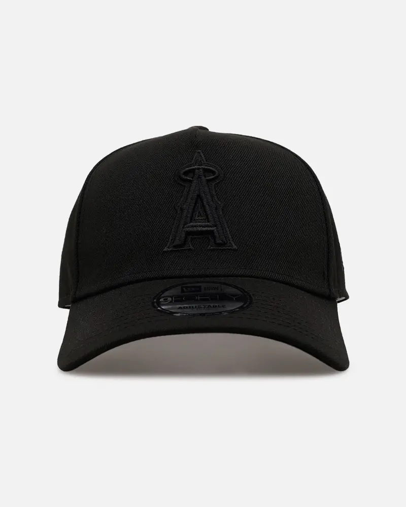 New Era Los Angeles Angels 'Easy Black' 9Forty A-Frame Snapback Black/Black 1