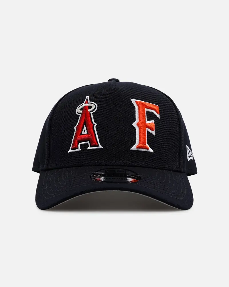 New Era Los Angeles Angels 'Mlb & Ncaa Dual Logo' 9Forty A-Frame Snapback Navy 1
