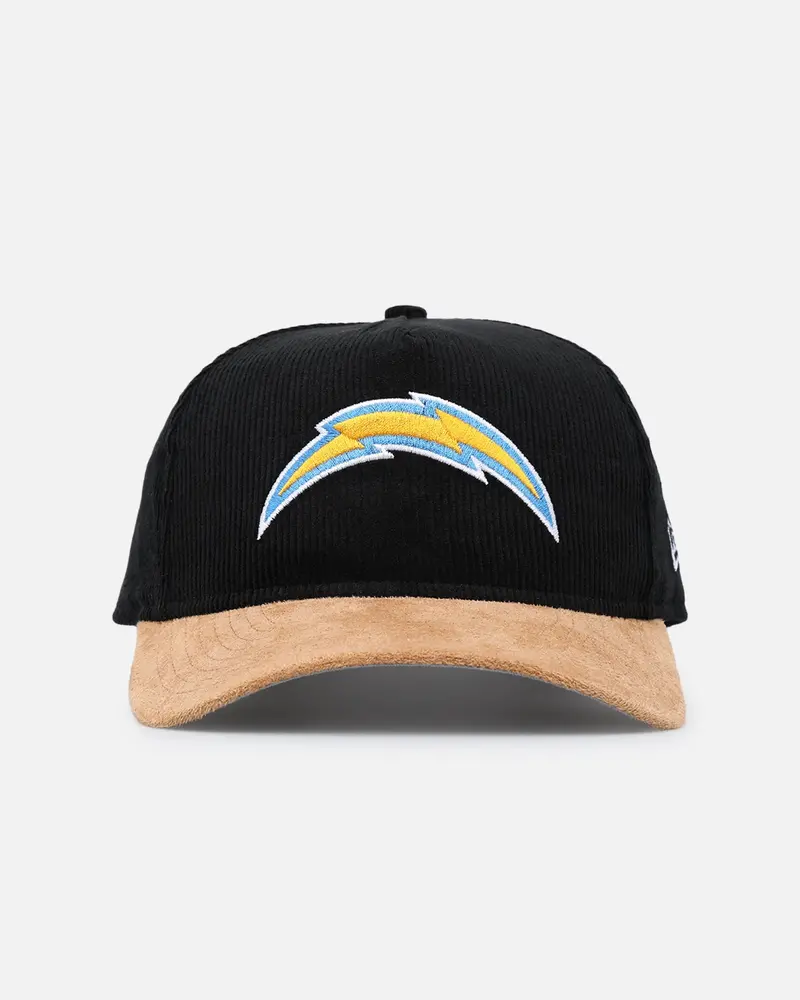 New Era Los Angeles Chargers 'Corduroy Suede' Pre-Curved Golfer Snapback Washed Black 1