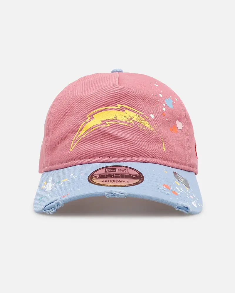 New Era Los Angeles Chargers 'Seasoned' 9Forty A-Frame Strapback Pink/Blue 1
