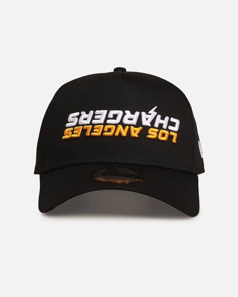 New Era Los Angeles Chargers 'Upside Down Logo' 9Forty A-Frame Snapback Black 1