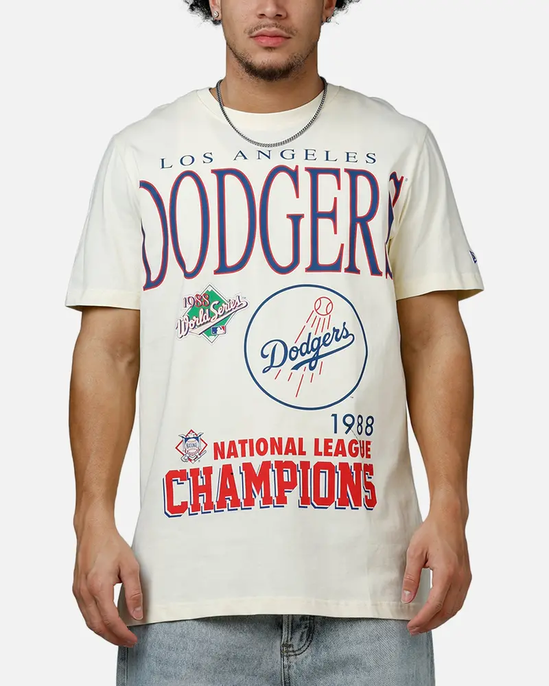 New Era Los Angeles Dodgers 1988 Vintage Champs T-Shirt White 1
