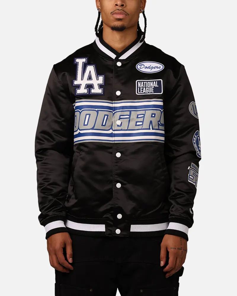 New Era Los Angeles Dodgers 2024 Rally Drive Jacket Black/White 1