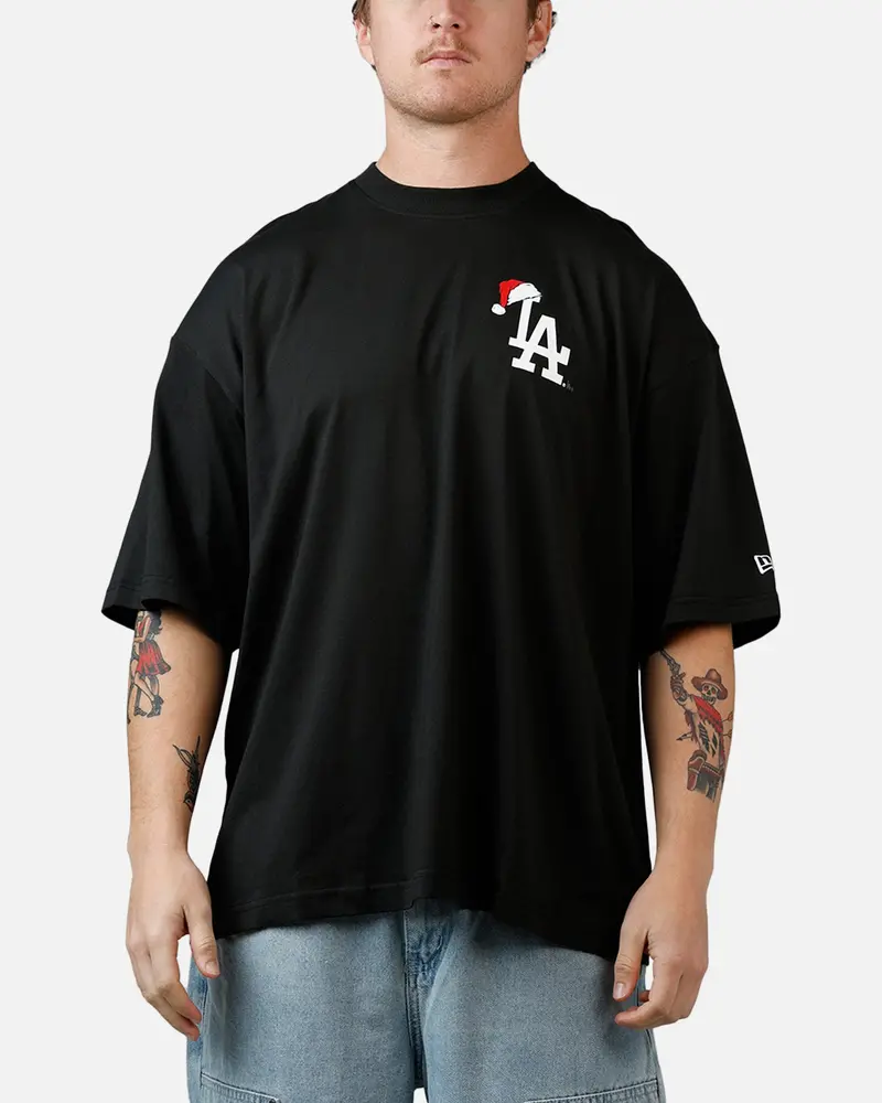 New Era Los Angeles Dodgers 'All I Want For Christmas' Santa T-Shirt Black 2