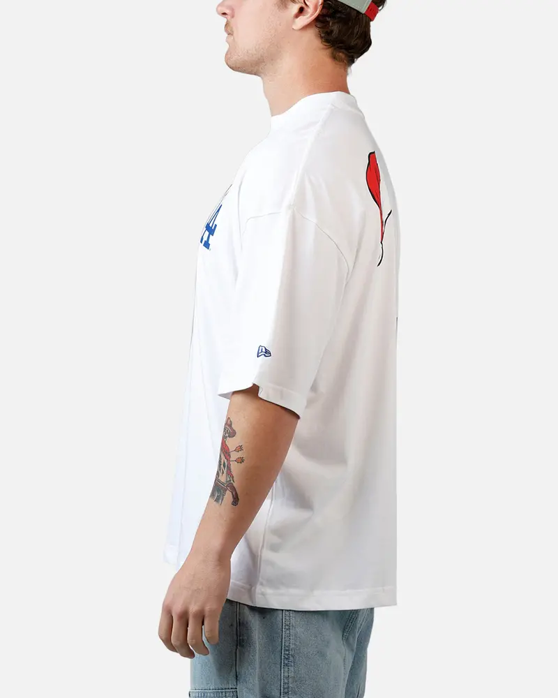 New Era Los Angeles Dodgers 'All I Want For Christmas' Santa T-Shirt White 5