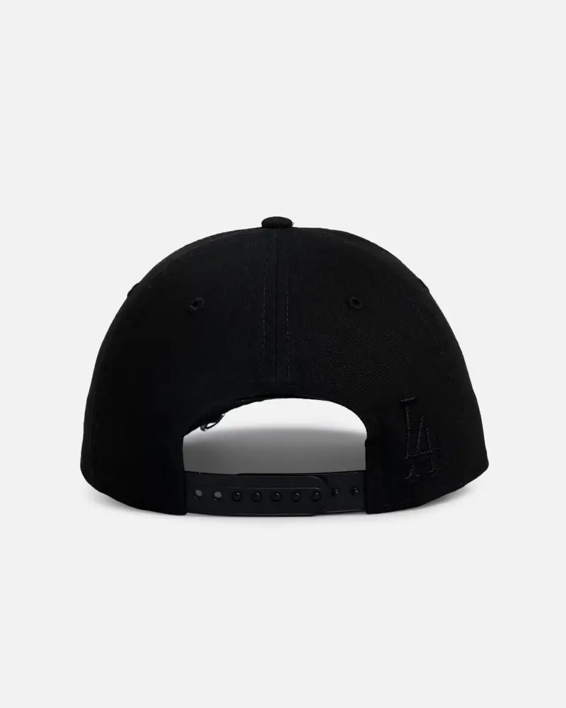 New Era Los Angeles Dodgers 'Applique Distressed' 9Forty A-Frame Snapback Black/White 2