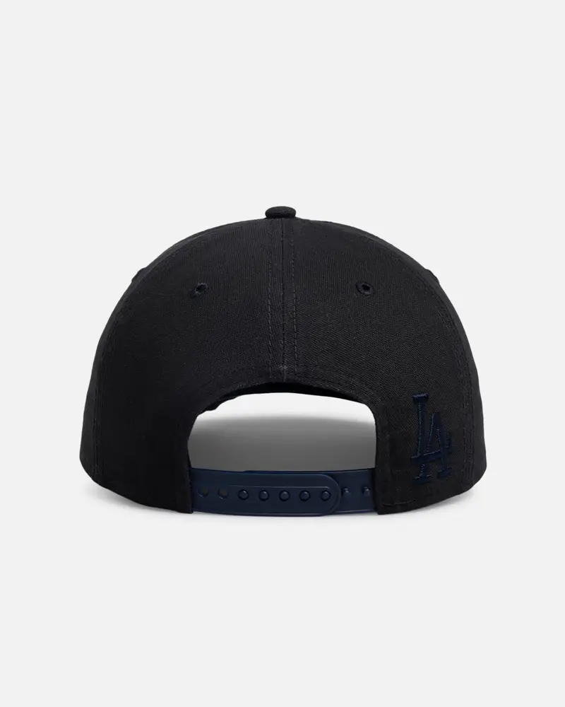 New Era Los Angeles Dodgers 'Applique Distressed' 9Forty A-Frame Snapback Navy 2