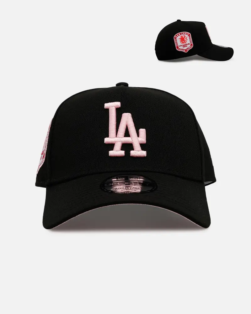 New Era Los Angeles Dodgers 'Black And Pink' 9Forty A-Frame Snapback Black/Pink 1
