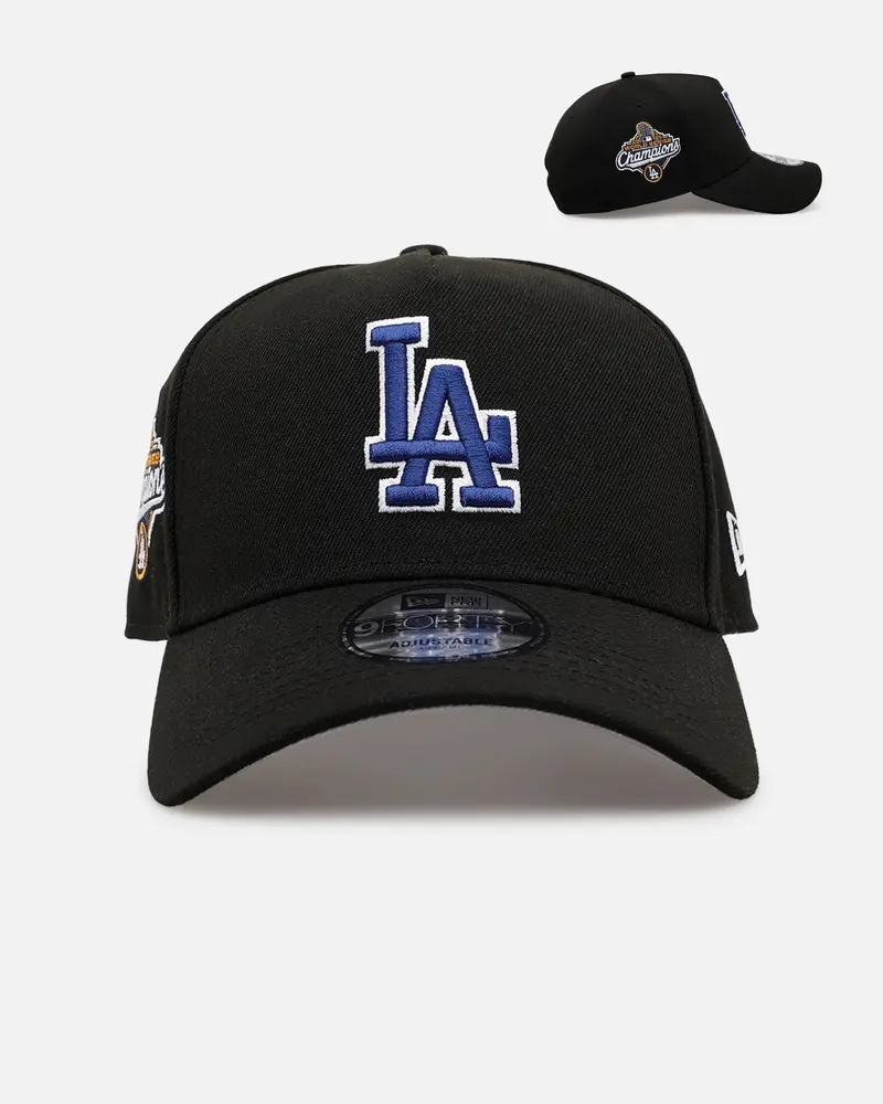 New Era Los Angeles Dodgers 'Black And Team Color' 9Forty A-Frame Snapback Black/Official Team Color 1
