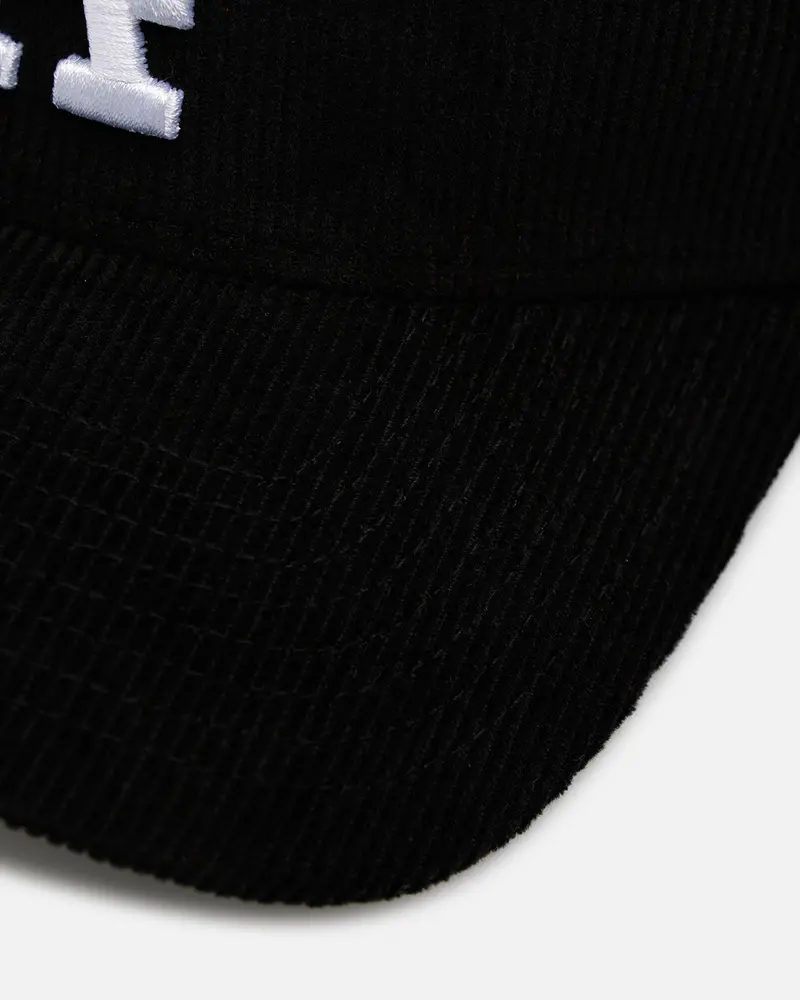 New Era Los Angeles Dodgers 'Black Cord' 9Forty A-Frame Corduroy Snapback Black 2