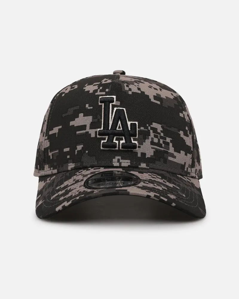 New Era Los Angeles Dodgers 'Black Digi Camo' 9Forty A-Frame Snapback Black/Grey 1