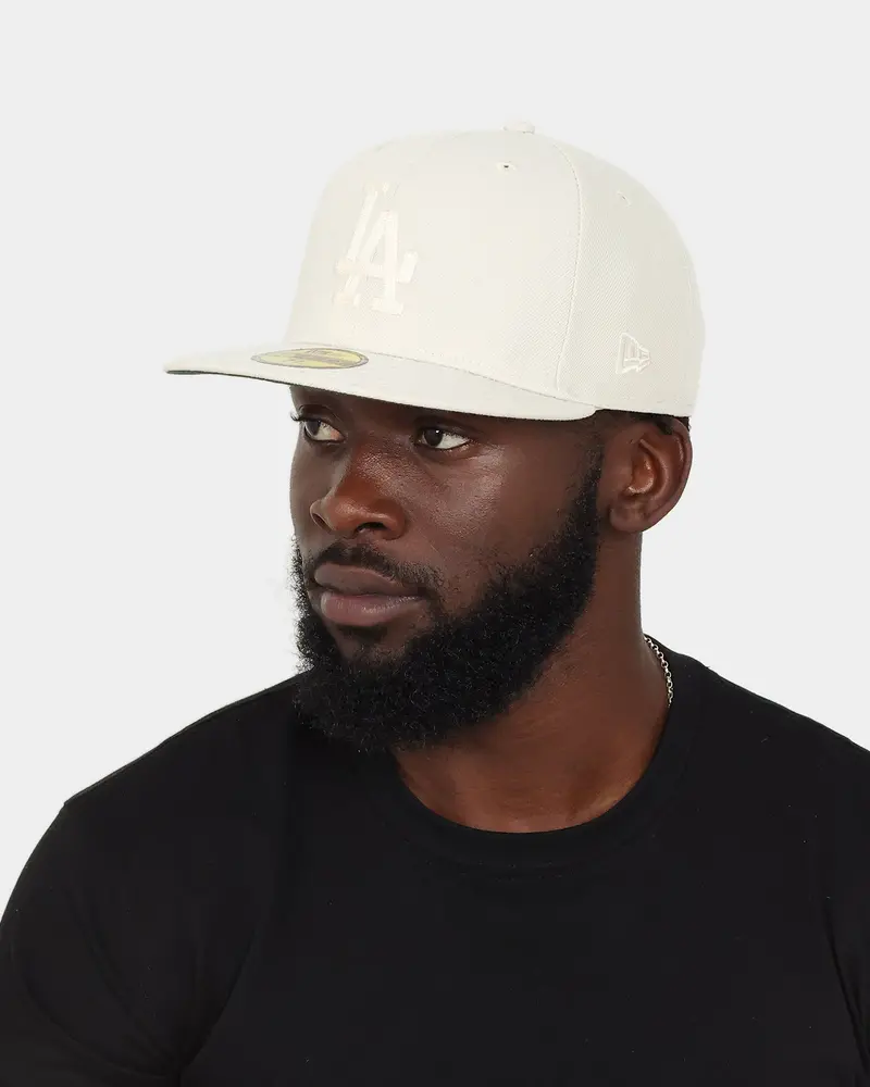 New Era Los Angeles Dodgers 'Chain Stitch' 59Fifty Fitted Stone 2