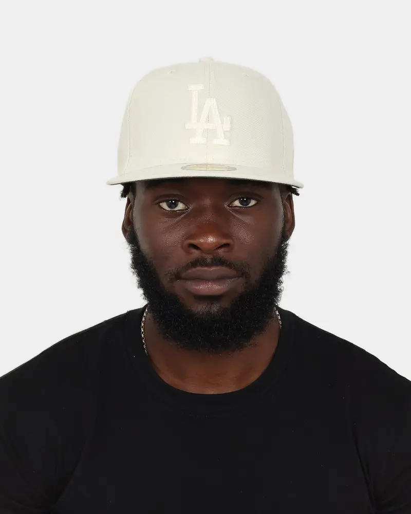 New Era Los Angeles Dodgers 'Chain Stitch' 59Fifty Fitted Stone 8
