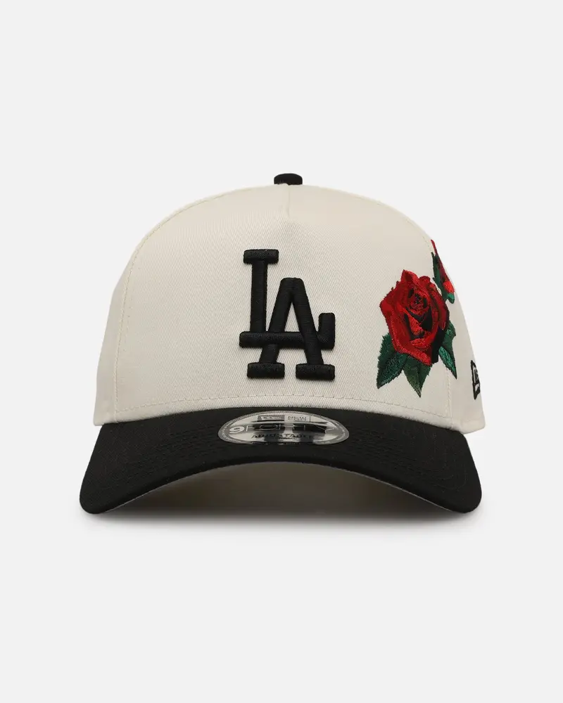 New Era Los Angeles Dodgers 'Chrome Black Roses' 9Forty A-Frame Snapback Chrome/Black 1