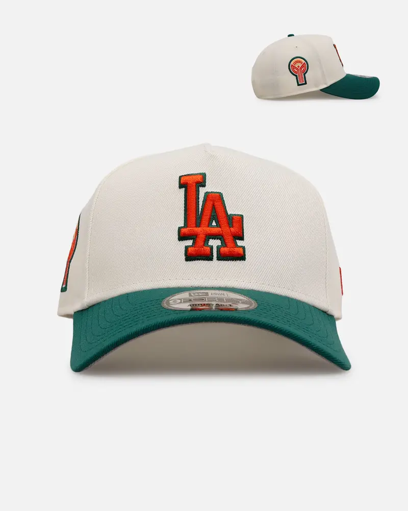 New Era Los Angeles Dodgers 'Citrus' 9Forty A-Frame Snapback Chrome/Green/Orange 1
