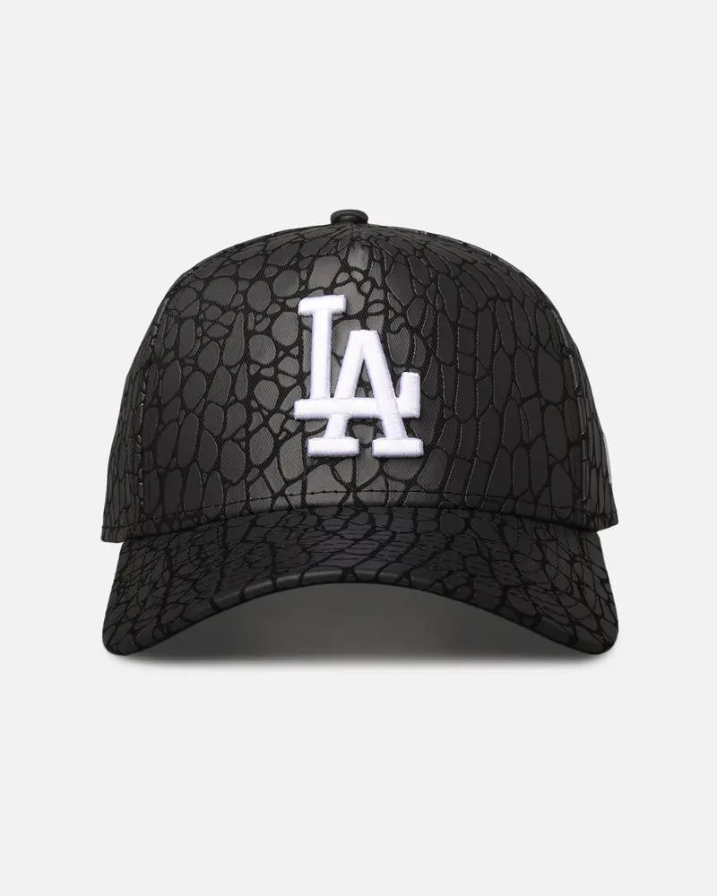 New Era Los Angeles Dodgers 'Croc Skin' 9Forty A-Frame Snapback Black 1