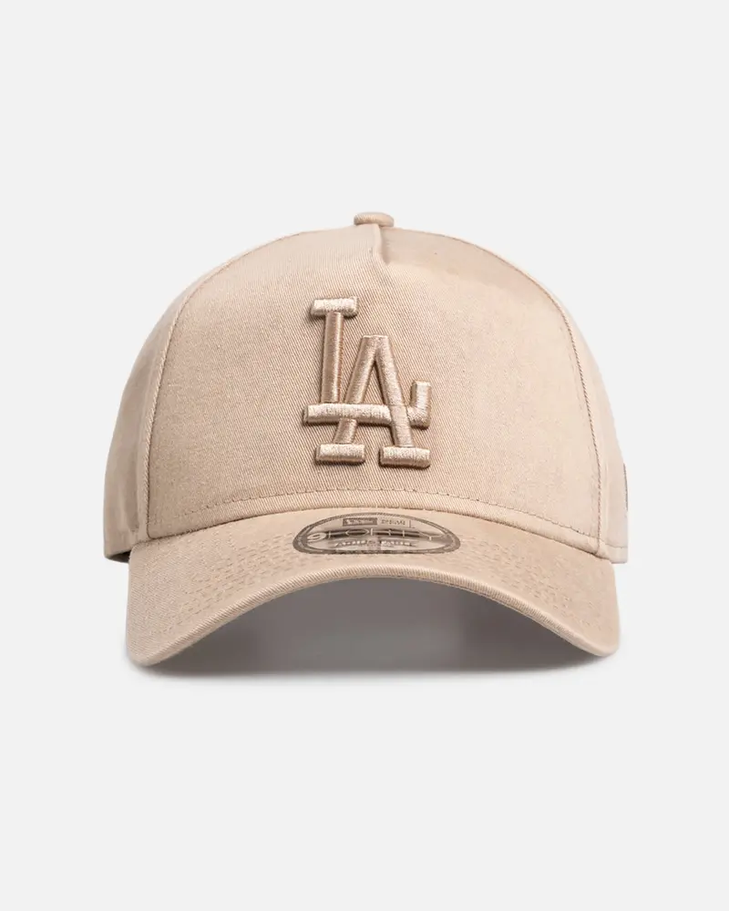 New Era Los Angeles Dodgers 'Dirty Wash' 9Forty A-Frame Snapback Camel 1