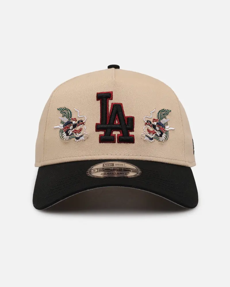 New Era Los Angeles Dodgers 'Dragon Collection 2.0' 9Forty A-Frame Snapback Black/Oak 1