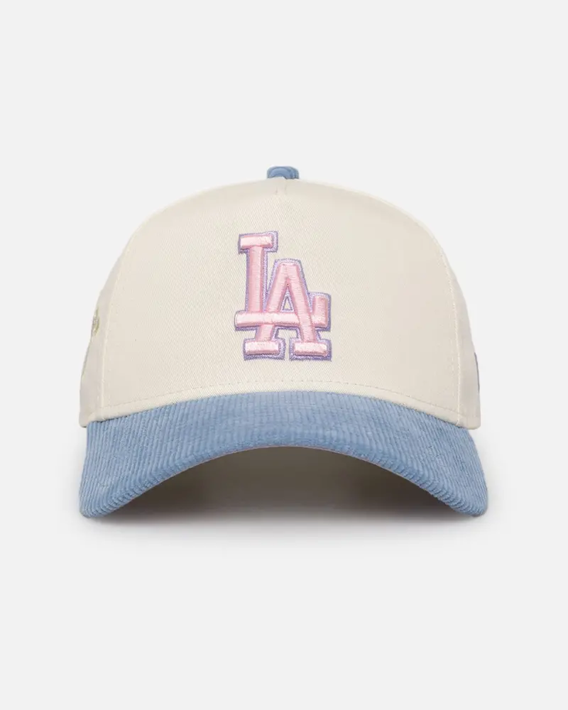 New Era Los Angeles Dodgers 'Easter Corduroy' 9Forty A-Frame Snapback White/Blue 1