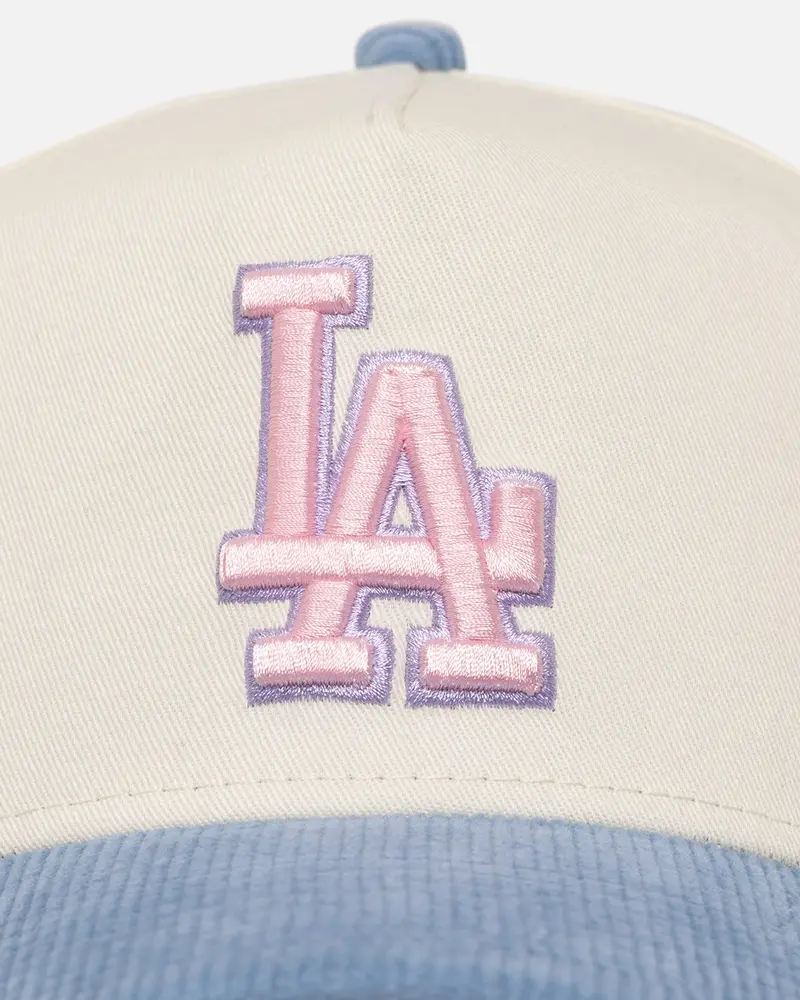 New Era Los Angeles Dodgers 'Easter Corduroy' 9Forty A-Frame Snapback White/Blue 2
