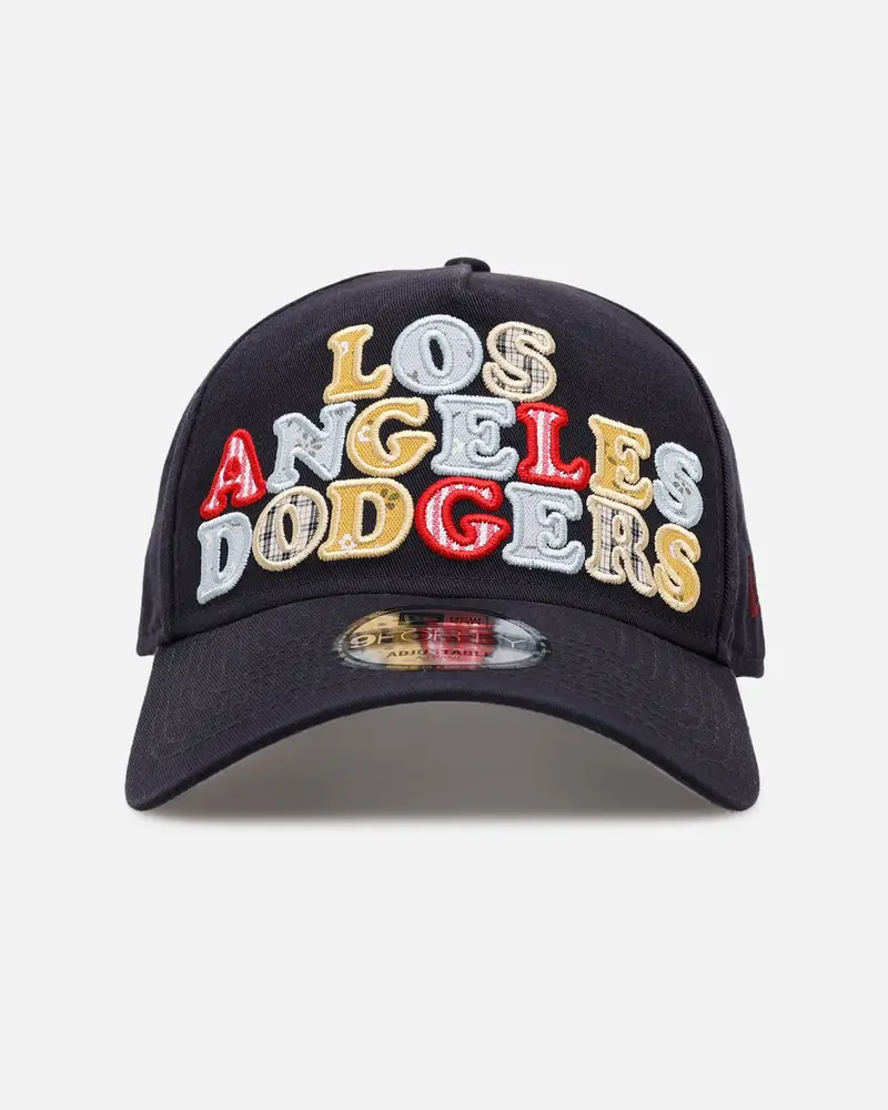 New Era Los Angeles Dodgers 'Fabric Shop' 9Forty A-Frame Snapback Navy 1