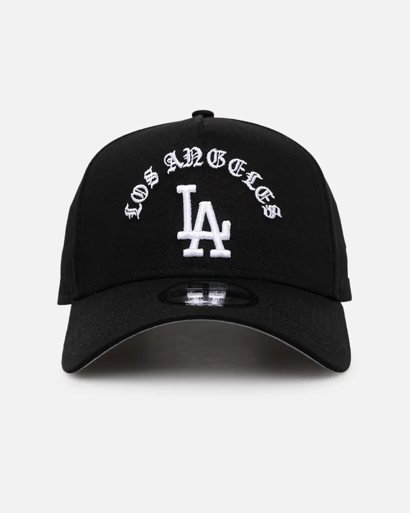 New Era Los Angeles Dodgers 'Gothic Arch' 9Forty A-Frame Snapback Black/White 1