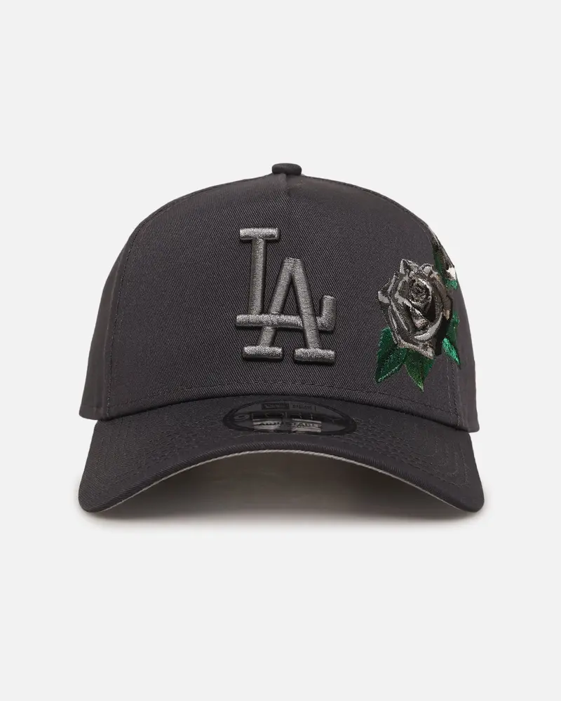 New Era Los Angeles Dodgers 'Gray Tonal Roses' 9Forty A-Frame Snapback Gray 1