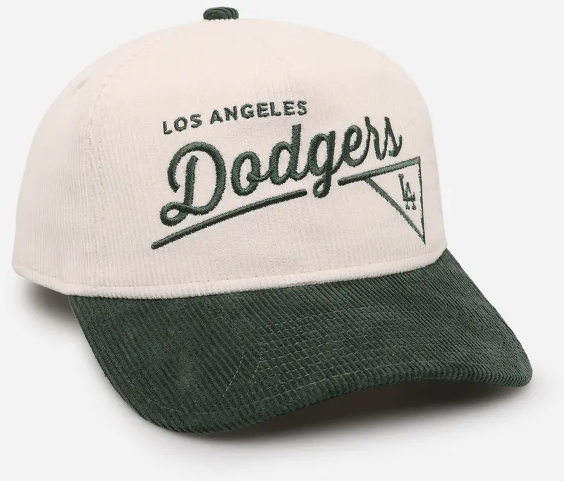 New Era Los Angeles Dodgers 'Heritage Golf' Pre-Curved Golfer Snapback Chrome White 1
