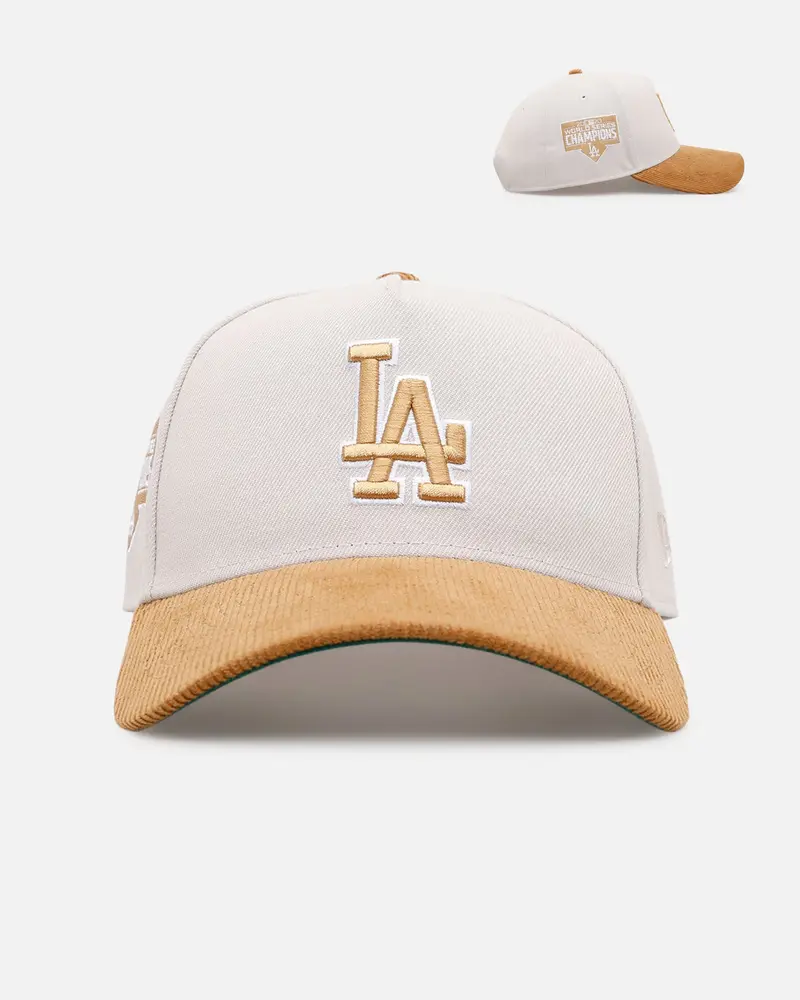 New Era Los Angeles Dodgers 'Honey Pot' 9Forty A-Frame Snapback Stone/Wheat 1