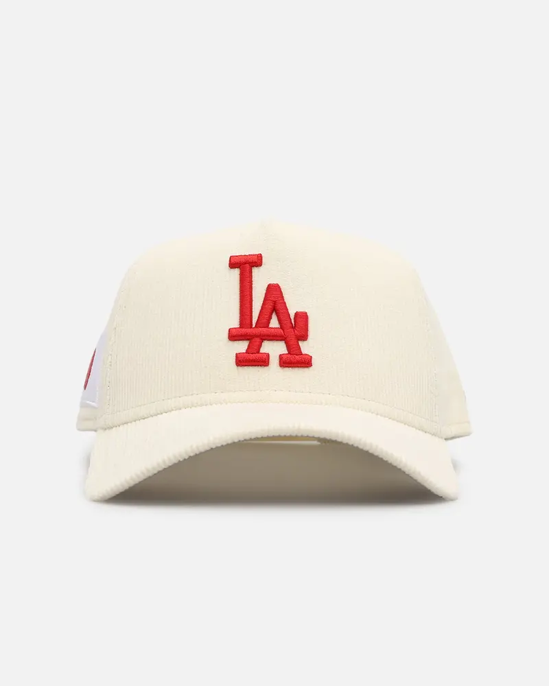 New Era Los Angeles Dodgers "Japan Pack" 9Forty A-Frame Corduroy Snapback Chrome/Red 1