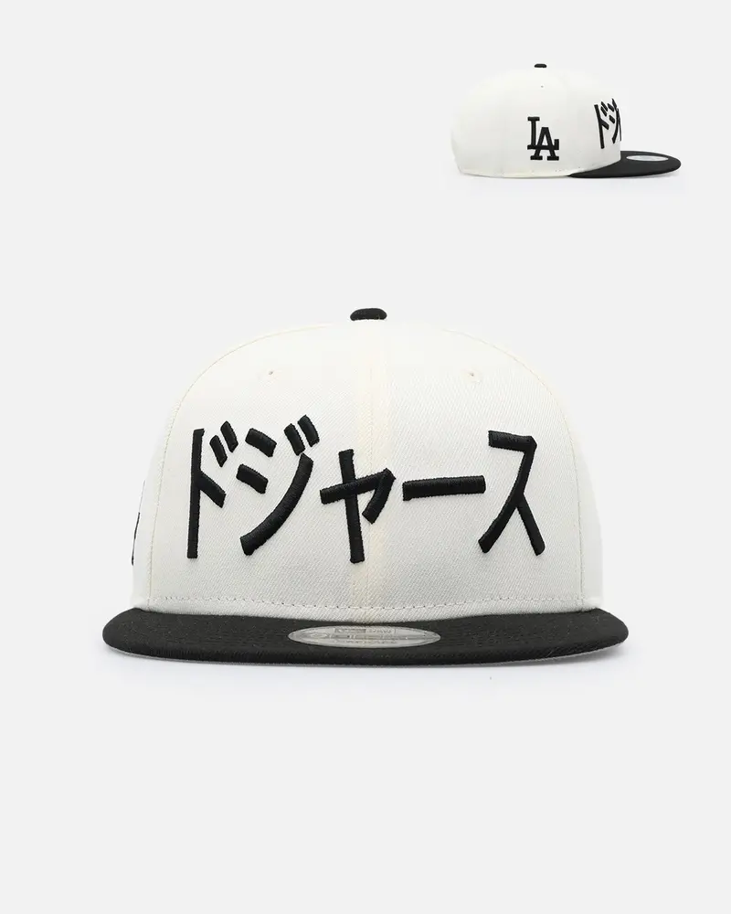 New Era Los Angeles Dodgers 'Japan Pack' Kanji 9Fifty Snapback Cream/Black 1