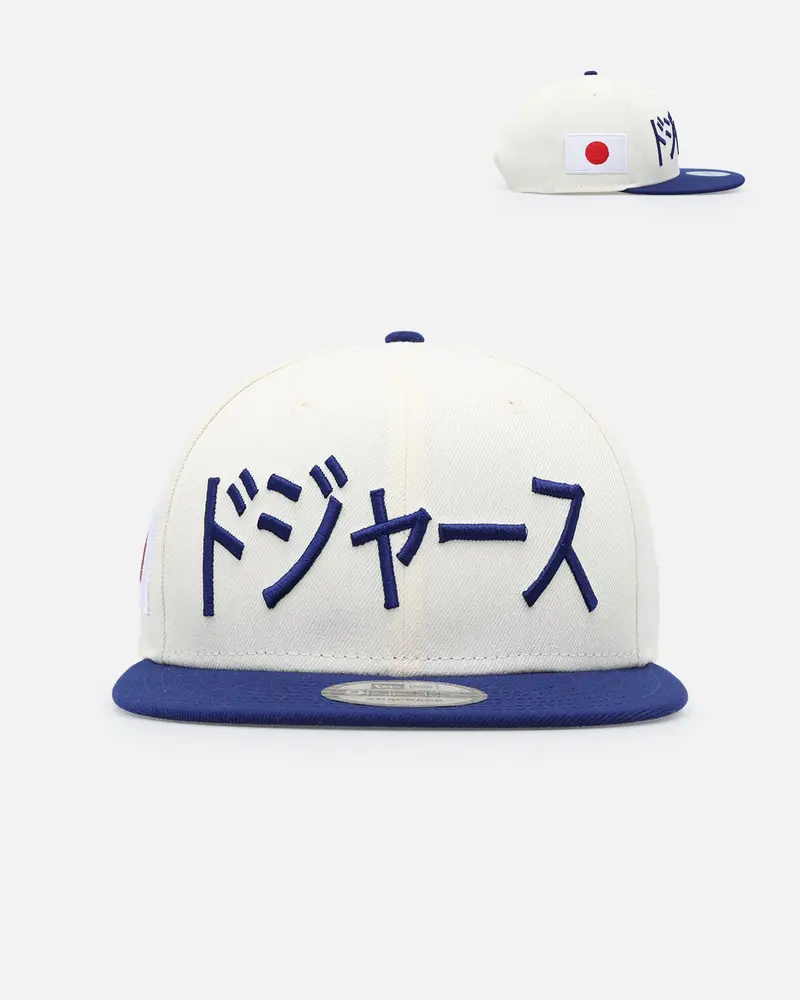 New Era Los Angeles Dodgers 'Japan Pack' Kanji 9Fifty Snapback Cream/Blue 1