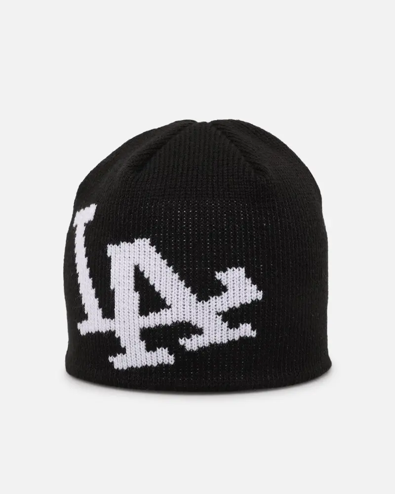 New Era Los Angeles Dodgers Knitted Skully Beanie Black 1