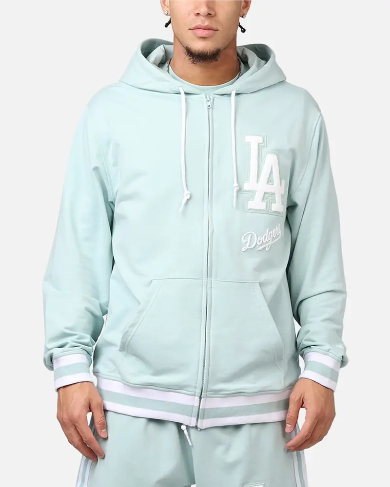 New Era Los Angeles Dodgers 'Logo Select Mint' Full Zip Hoodie Mint/White 1