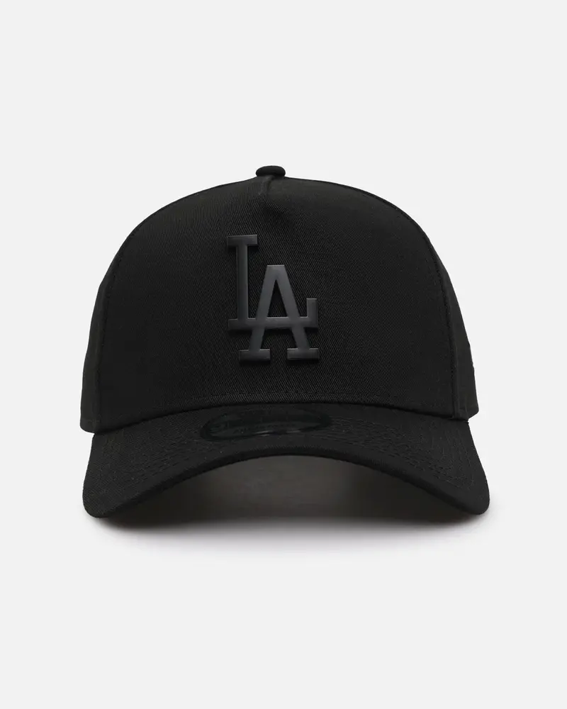New Era Los Angeles Dodgers 'Metal Badge' 9Forty A-Frame Snapback Black/Black 1