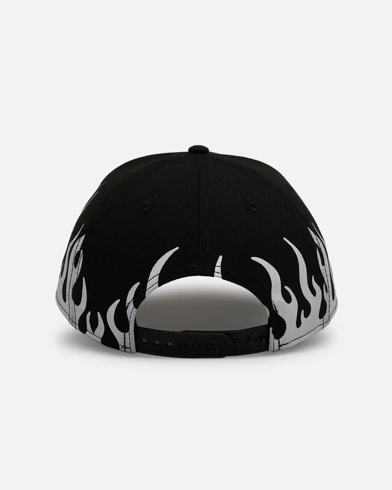 New Era Los Angeles Dodgers 'Metallic Flames' 9Forty A-Frame Snapback Black/Silver 2