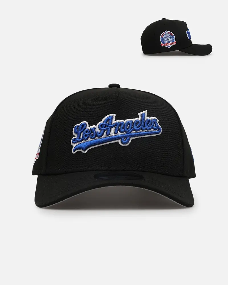 New Era Los Angeles Dodgers 'Metallic Wordmark' 9Forty A-Frame Snapback Black 1