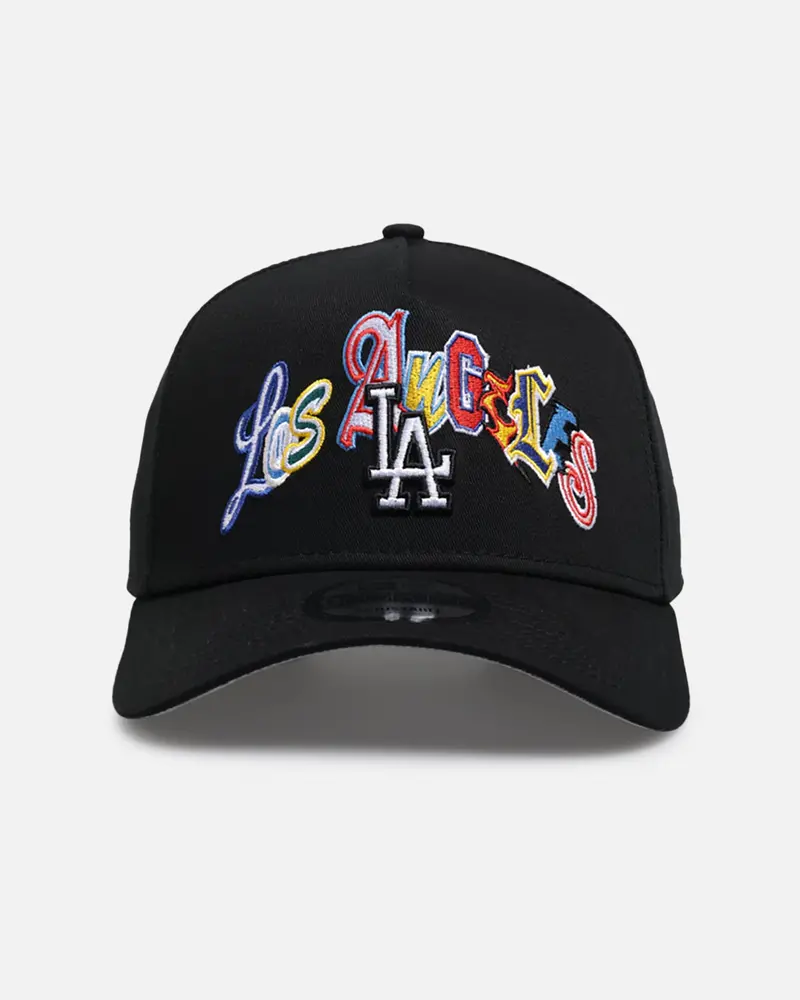 New Era Los Angeles Dodgers 'Multi Letter' 9Forty A-Frame Snapback Black 1