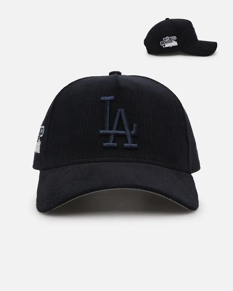 New Era Los Angeles Dodgers 'Navy Tonal Cord' 9Forty A-Frame Corduroy Snapback Navy 1