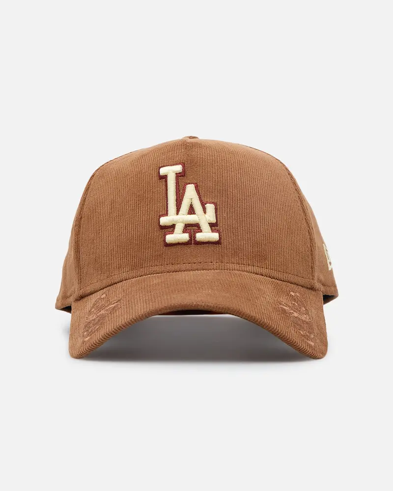New Era Los Angeles Dodgers 'Ornamental Corduroy' 9Forty A-Frame Snapback Tan 1