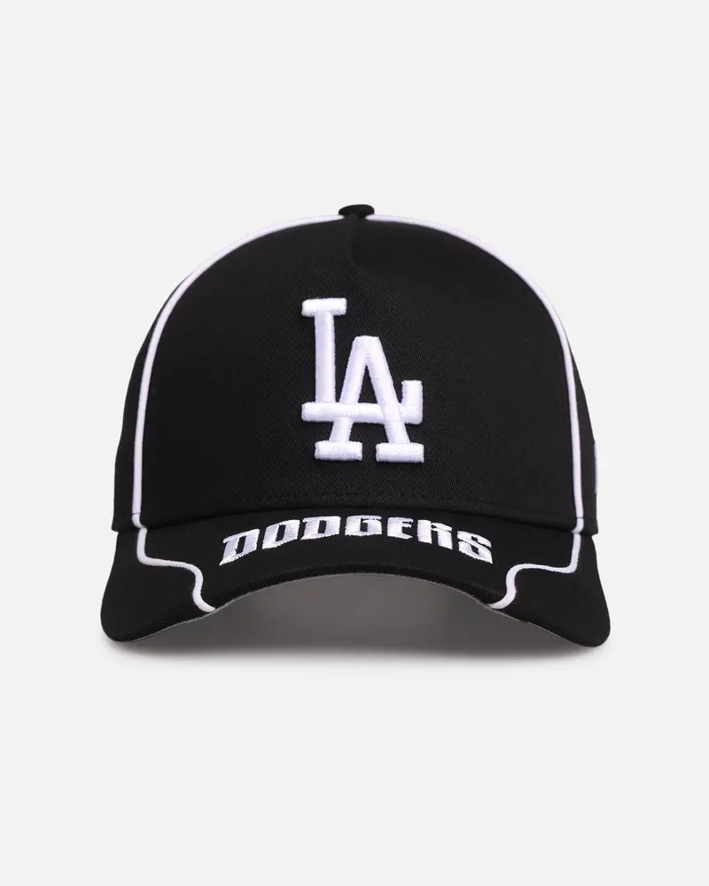 New Era Los Angeles Dodgers 'Piping' 9Forty A-Frame Snapback Black/White 1