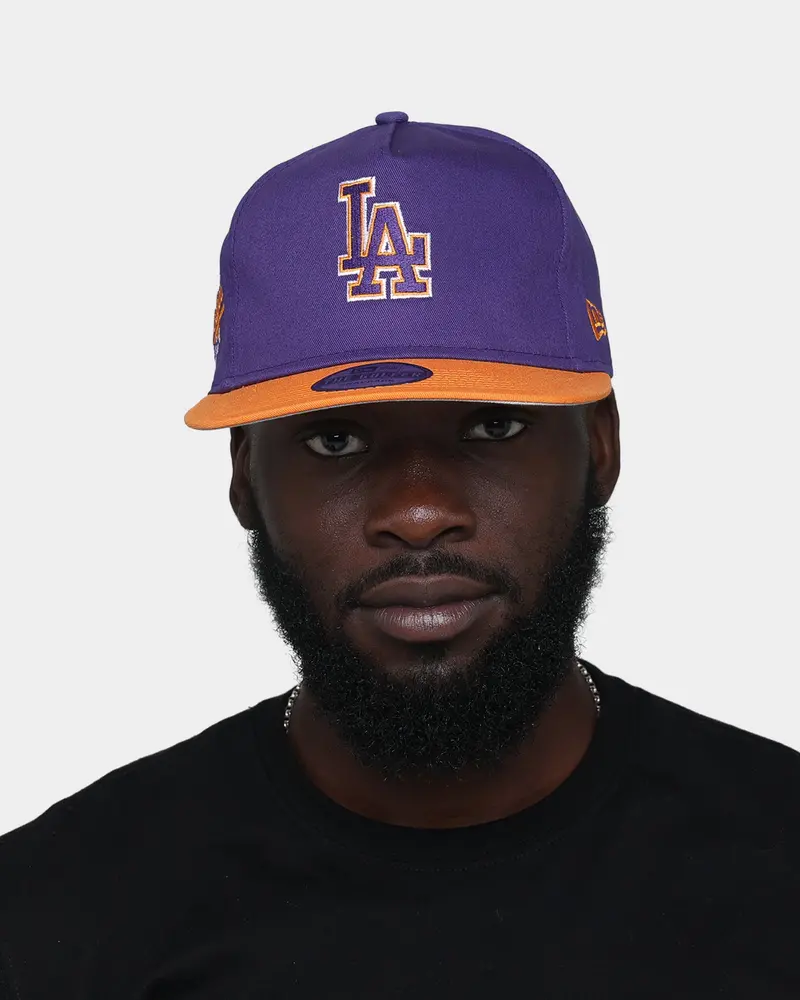 New Era Los Angeles Dodgers "Purple Valley" Old Golfer Snapback Purple/Orange 2