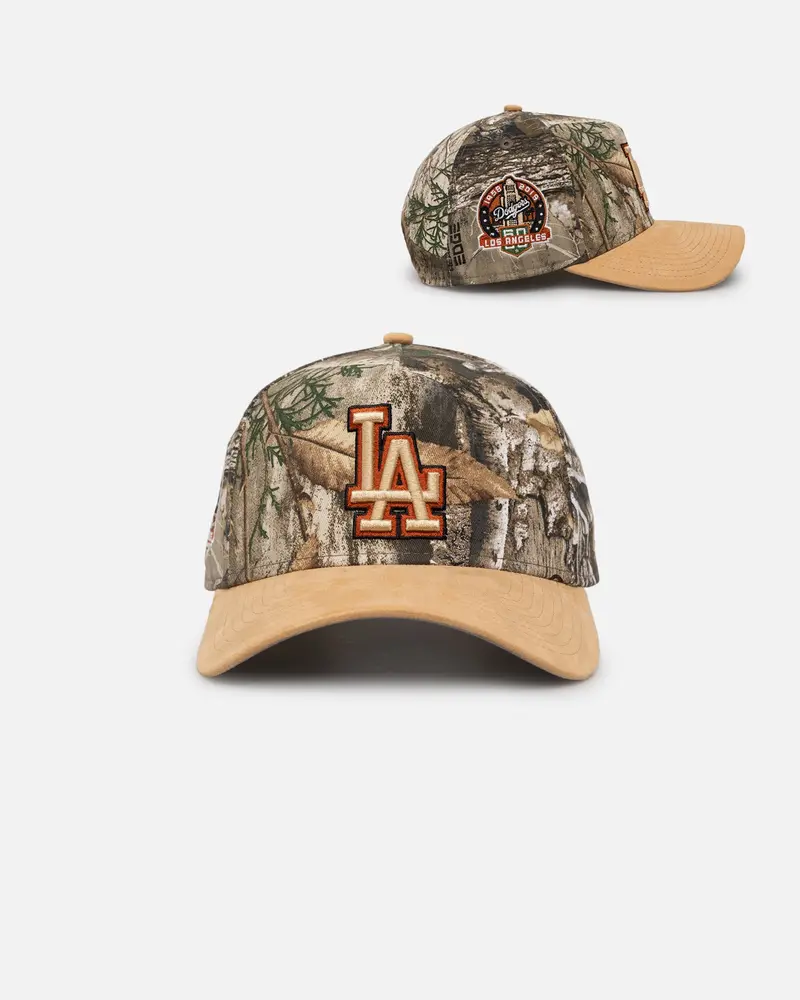 New Era Los Angeles Dodgers 'Real Tree Tan Suede' 9Forty A-Frame Snapback Real Tree 1