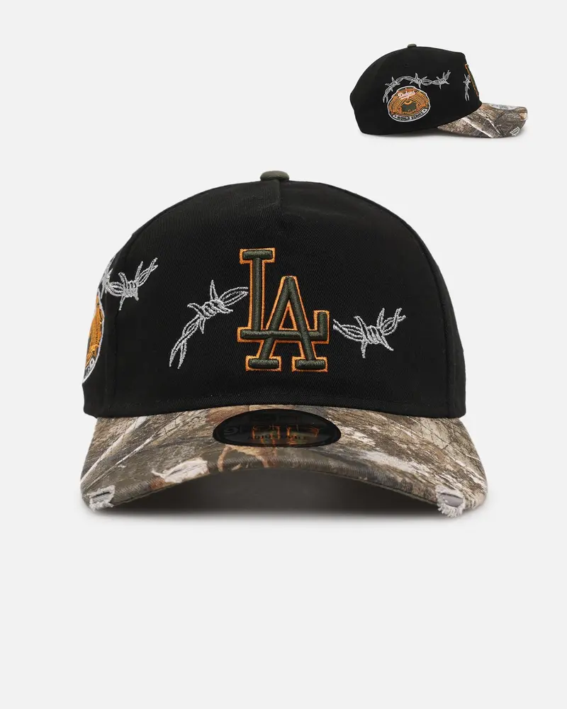 New Era Los Angeles Dodgers 'Realtree Grit 2.0' 9Forty A-Frame Snapback Black/Green/Orange 1